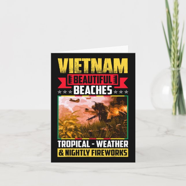 Carte Vietnam Belles plages Météo Tropicale (Devant)