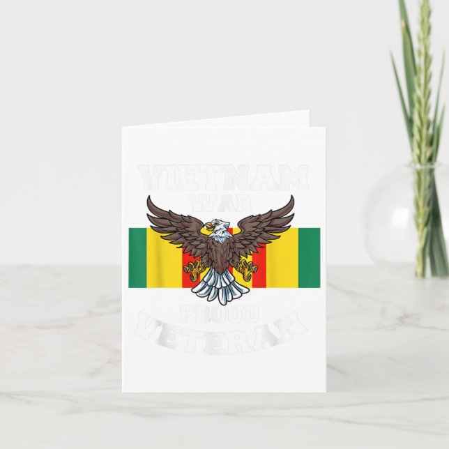 Carte Vietnam War Fiers vétéran (Devant)