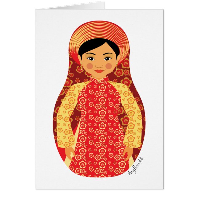 Carte Vietnamienne Fire Matryoshka (Devant)