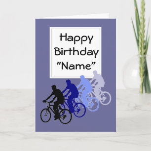 Carte Vieux Âge, Anniversaire, Vélo, Cycle, Sport