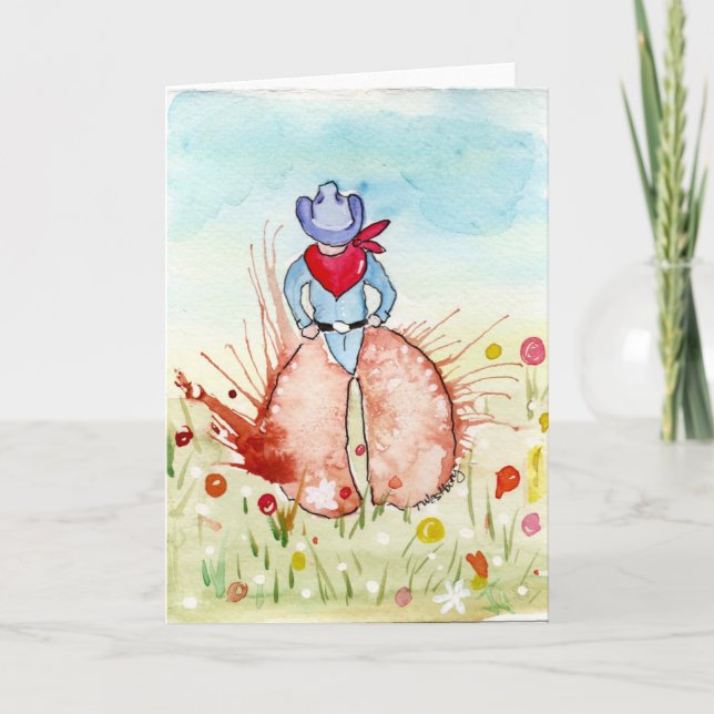 Carte Vieux cow-boy  (Devant)