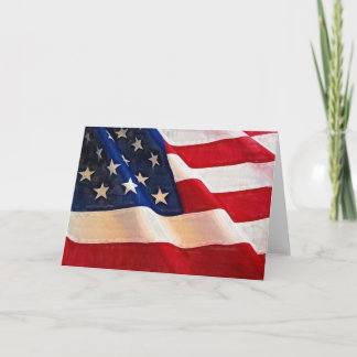Carte Vieux drapeau américain glorieux