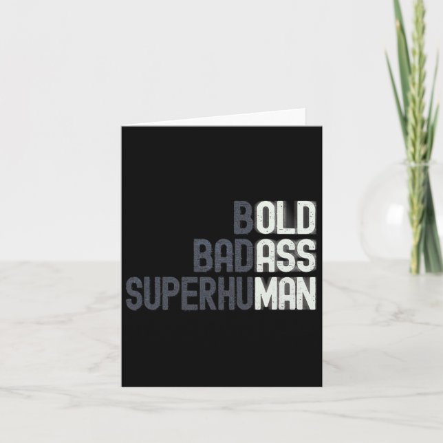 Carte Vieux Homme Dit Gag Cadeau Anniversaire Pour Papa  (Devant)