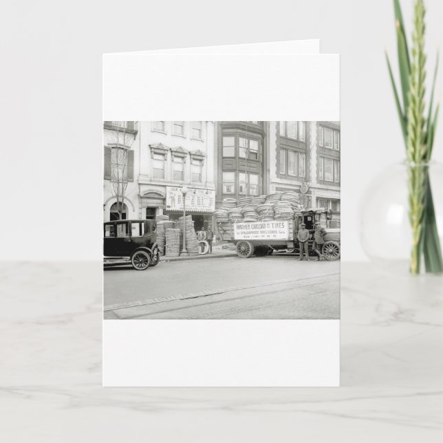 Carte Vieux magasin de pneu, les années 1920 (Devant)