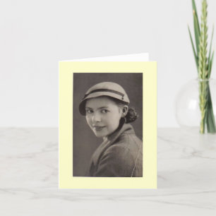 Carte Vieux noir et blanc photo de la belle dame des ann