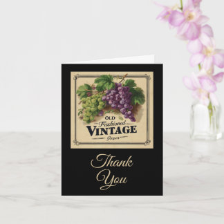 Carte Vieux Raisins Vintages de mode, Vin pourpre et noi