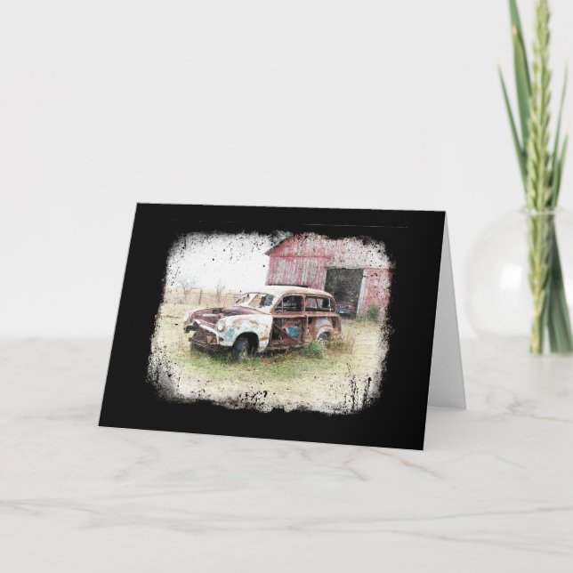 Carte Vieux, rouillé et abandonné (Devant)