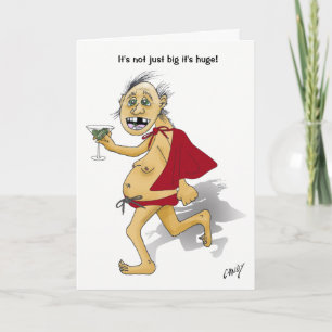 Carte Vieux super-homme anniversaire sécurité sociale