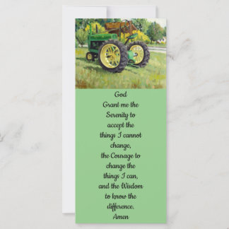 Carte Vieux tracteur de ferme ancien