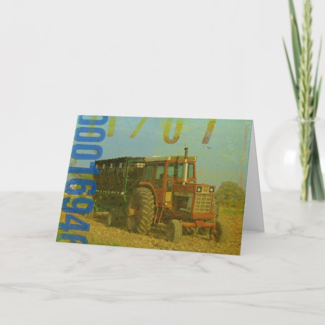 Carte Vieux Tracteur en toutes occasions (Devant)