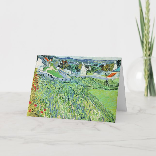 Carte Vignobles d'Auvers par Vincent van Gogh (Devant)