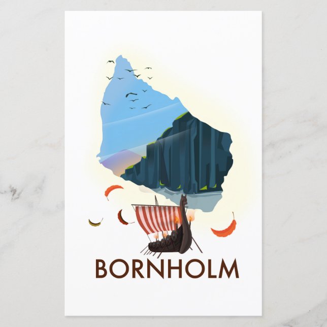Carte Viking de l'île de Bornholm (Devant)