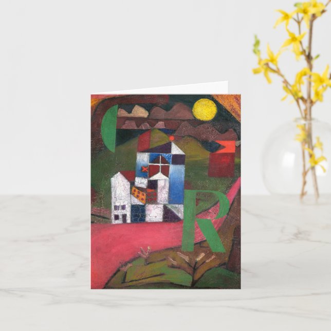 Carte Villa R (1919) peinture de Paul Klee  (Fleur jaune)