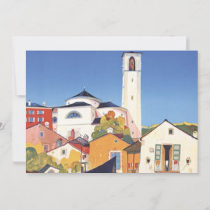 Carte Village balnéaire Vintage Italie Tourisme