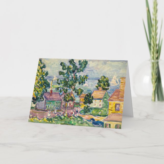 Carte Village côtier de la Nouvelle-Angleterre | Maurice (Devant)