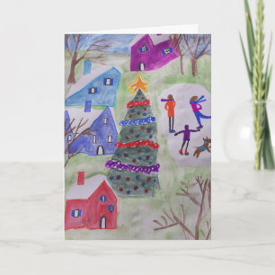 Carte Village de Noël Noël