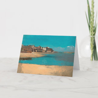 Carte Village en bord de mer en Bretagne par Odilon Redo