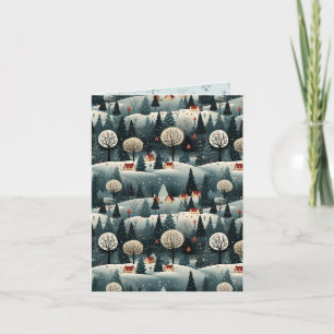 Carte Village moderne Noël