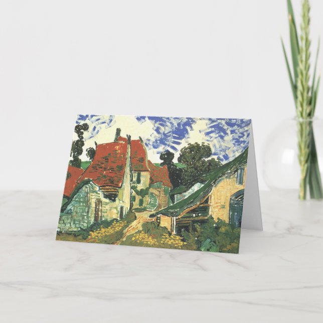 Carte Village Street à Auvers par Vincent van Gogh (Devant)