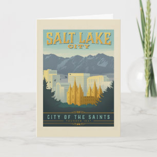 Carte Ville des Saints   Salt Lake City, Utah