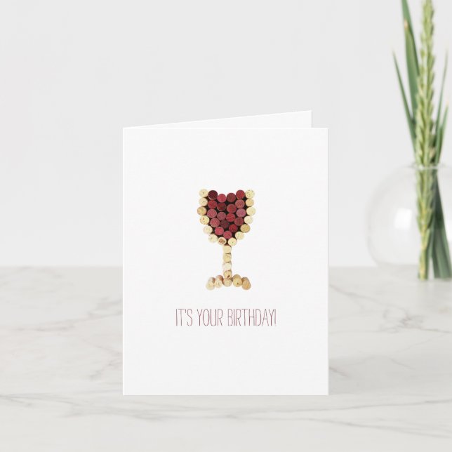 Carte Vin d'anniversaire (Devant)