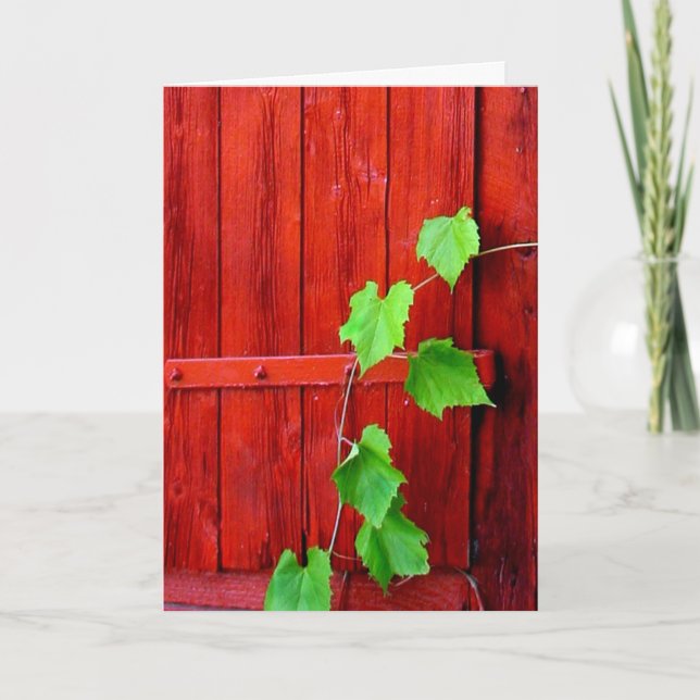 Carte Vin de la Barne Rouge (Devant)