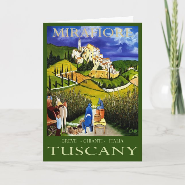 CARTE VIN DE LA TOSCANE (Devant)