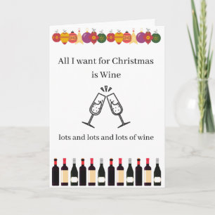 Carte Vin de Noël