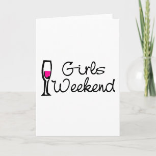 Carte Vin du week-end pour filles