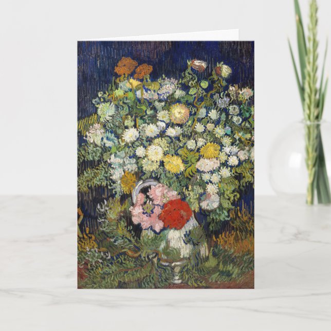 Carte Vincent van Gogh - Bouquet de fleurs dans un vase (Devant)