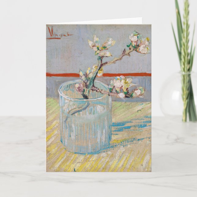 Carte Vincent van Gogh - Branche d'amandes en verre (Devant)