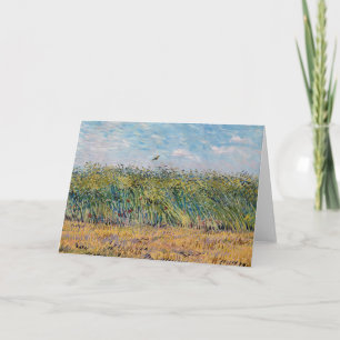 Carte Vincent van Gogh - Champ de blé avec une alouette