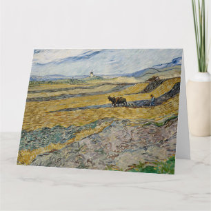 Carte Vincent Van Gogh, Enfermé Field avec Plowman