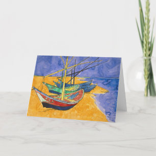 Carte Vincent van Gogh - Fishing Boats on the Beach
