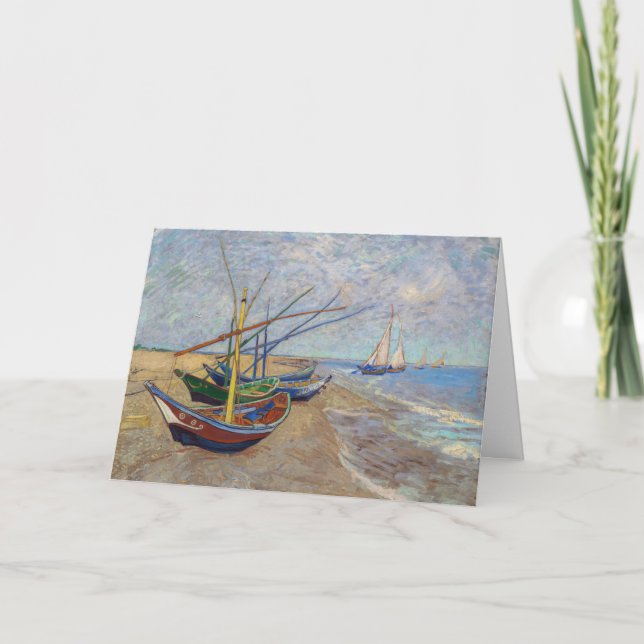 Carte Vincent van Gogh - Fishing Boats on the Beach (Devant)