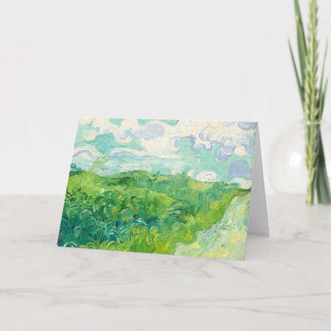 Carte Vincent Van Gogh Green Wheatfield (Devant)