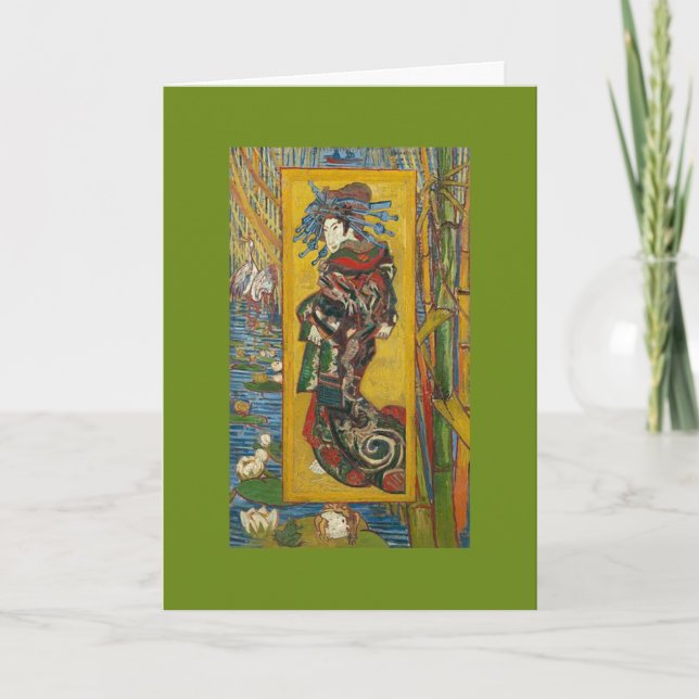 Carte Vincent Van Gogh - La Courtisane Birthday Card. (Devant)