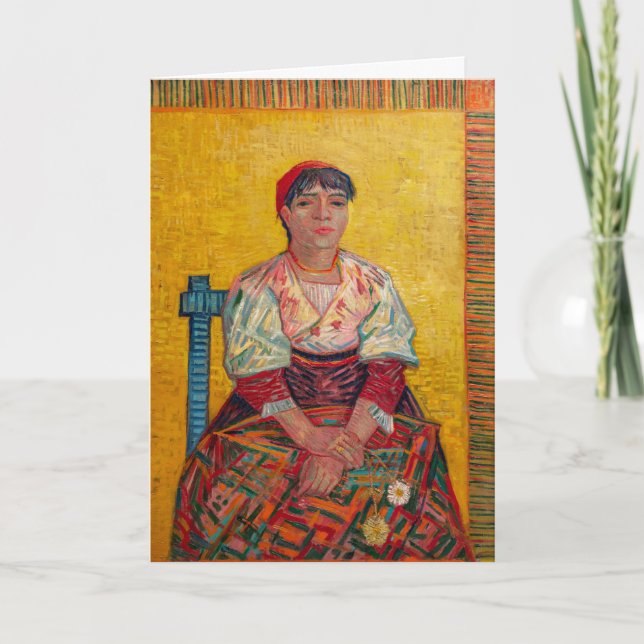 Carte Vincent Van Gogh - La femme italienne (Devant)
