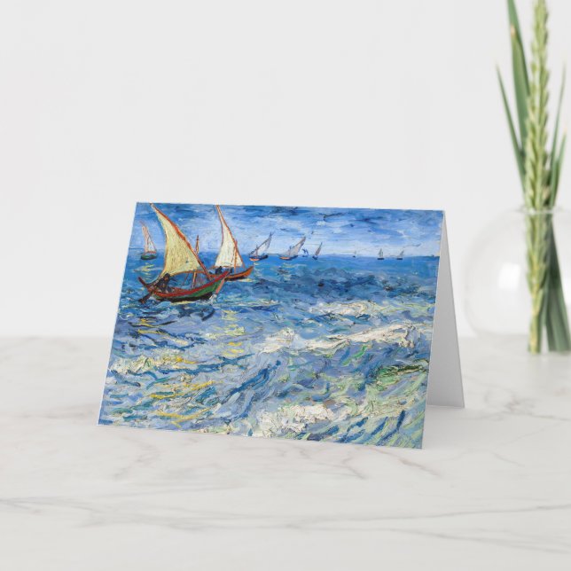 Carte Vincent van Gogh - La mer aux Saintes-Maries (Devant)