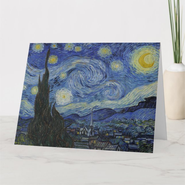 Carte Vincent Van Gogh, La Nuit étoilée (Devant)