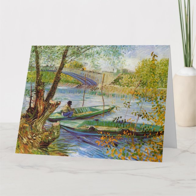 Carte Vincent Van Gogh, La pêche au printemps (Devant)