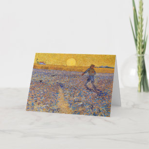 Carte Vincent van Gogh - Le Semeur au soleil couchant