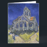 Carte Vincent Van Gogh, L'église d'Auvers<br><div class="desc">Vincent Van Gogh - L'église d'Auvers,  1890.</div>