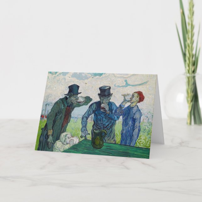 Carte Vincent van Gogh - Les Buveurs, d'après Daumier (Devant)
