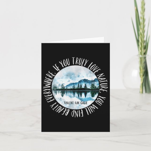 Carte Vincent Van Gogh Motivation Inspiration Nature (Devant)