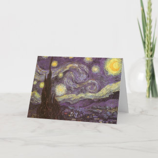 Carte Vincent van Gogh - Nuit étoilée