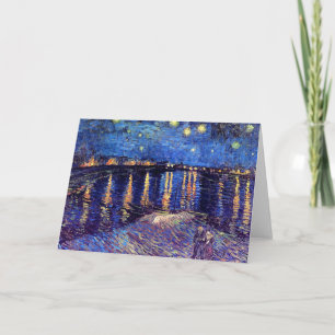 Carte Vincent Van Gogh - Nuit étoilée sur le Rhône
