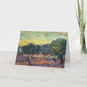 Carte Vincent Van Gogh Oliveraie Impressionnisme Art