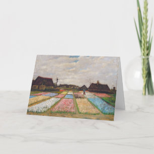 Carte Vincent van Gogh - Parterres de fleurs en Hollande