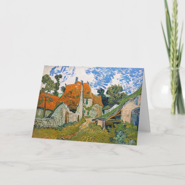 Carte Vincent van Gogh - Rue à Auvers-sur-Oise (Devant)